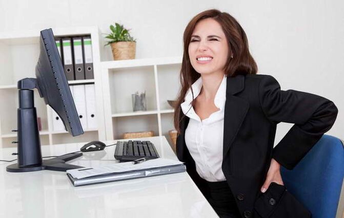 dor nas costas por osteocondrose torácica